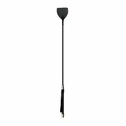Ouch! Crni Kožni Impact Alat sa Dekorativnim Metalnim Kapama, 45 cm