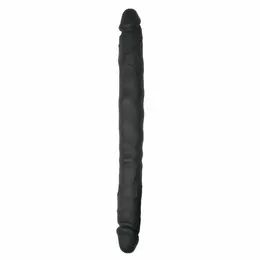 EasyToys Fleksibilni Silikonski Dvostrani Intimni Uređaj 44 cm Crni