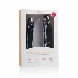 EasyToys Fleksibilni Silikonski Dvostrani Intimni Uređaj 44 cm Crni