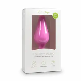 EasyToys Šiljasti Silikonski Čep Suženi Model, Crni, Veličina S