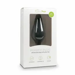 EasyToys Silikonski Crni Čep sa Prstenom za Povlačenje - Mali, Ergonomski Dizajn