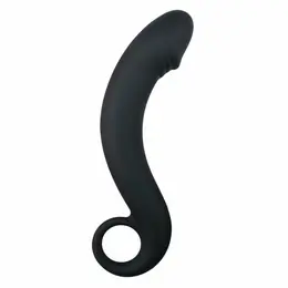 TOYZ4LOVERS Silikonski Crni Analni Masažer Zakrivljeni Prostate Model