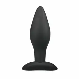 EasyToys Silikonski Analni Čep Srednji Crni - Fleksibilan Ergonomski Model