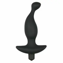 Sinner Gear Black Silicone Prostate Massager with Vibration Function