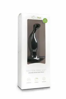 Sinner Gear Black Silicone Prostate Massager with Vibration Function
