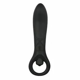 Pretty Love Analni Čep Silikonski Crni Vibracioni Masažer 12 cm