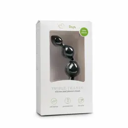 EasyToys Silikonski Prostate Model sa Rastućim Kuglicama, Crni, 20 cm