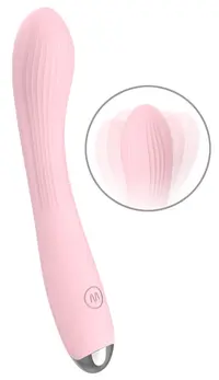 beau coeur Kireya Curved Vibra silikonski intimni masažer 20.3 cm ljubičasti