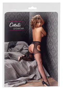 Cottelli LEGWARE seksi hulahopke L/XL crne sa halter dizajnom 20 dena