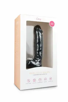 TOYJOY Realistični Model Crni 22.5 cm - Anatomski Silikonski Uređaj