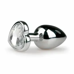 EasyToys Aluminijumski čep Srčani kristal Srednji Srebrni Elegantan dizajn