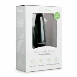 EasyToys Silikonski intimni čep L Crni - Ergonomski fleksibilan dizajn