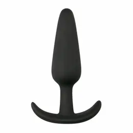 EasyToys Silikonski čep S Crni - Kompaktni fleksibilni intimni aksesoar