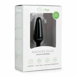 EasyToys Silikonski čep S Crni - Kompaktni fleksibilni intimni aksesoar