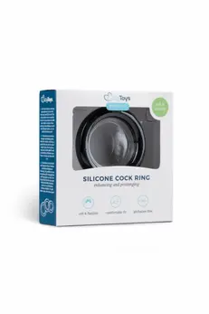 EasyToys Silicone Support Ring Black Large - Flexible & Durable Design