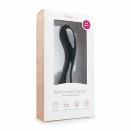 Sinner Gear Zakrivljeni silikonski model sa stimulativnom površinom Crni 20cm