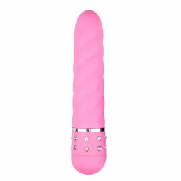 Love Diamond Pink Multi-Teksturni intimni uređaj - Kompaktna veličina