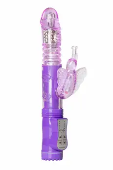 Easytoys Vibe Purple Leptir VišeBrzinski Silikonski Vibrator Vodootporan