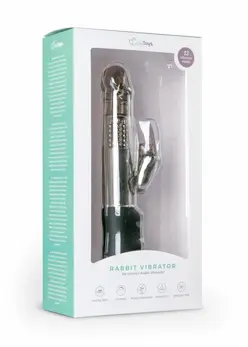 EasyToys Black Dual-Akcioni Silikonski Vibrator 12 Načina Vodootporan