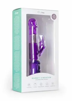 Easytoys Rabbit Vibrator Ljubičasti - 12 Načina, Vodootporni Silikonski Dizajn