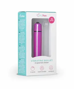 EasyToys 10-Brzinski Kompaktni Bullet Vibrator - Ljubičasti, Džepni Model