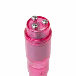 Easytoys Pocket Rocket Pink Mini Massaging Device with Attachments