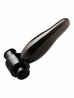 XR Brands Bum Tickler Mini Black Vibrating Anal Plug 6.5cm TPR