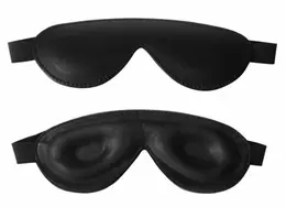 Strict Leather Premium Padded Eye Mask Black Adjustable Fit
