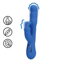 Loveline Jetset Blue Dual Action Intimate Machine with Flexible Motion