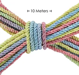 Loving Joy poliestersko uže za vezivanje 10m višebojno pastelno - Mekano i izdržljivo