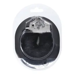 Ouch! Secure Fluffy Restraint Cuffs Black - Heavy-Duty, Soft Lining