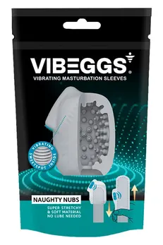 Vibeggs Naughty Nubs intimni vibrirajući rukav, fleksibilan dizajn