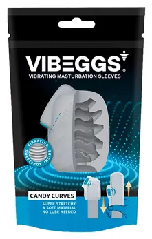 Vibeggs Candy Curves Vibrating Flexible Stimulation Sleeve Unisex