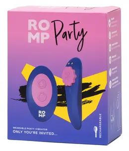 ROMP Party bežični silikonski gaćični vibrator sa daljinskim upravljanjem, vodootporan, 8.7 cm