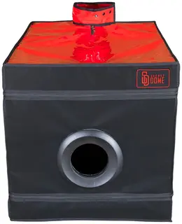 Secret Dome La Niche modularna kutija za privatnost crno-crvena 85x60x60 cm