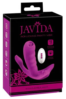 Javida Licking Panty Vibe Intimni Nosivi Sistem, Daljinski, Crni