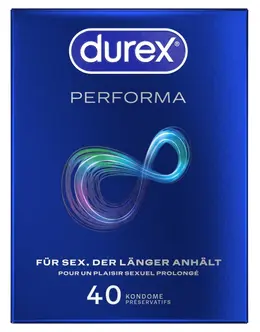 Durex Performa 40 kom Napredna Udobnost Produžena Upotreba Lateks Kondomi