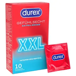 Durex Gefuhlsecht Extra Gross XXL 10 kom - Veliki Anatomski Kondomi 60mm