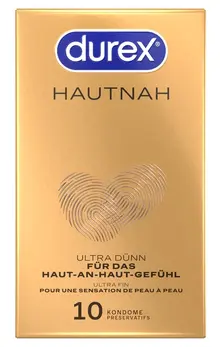 Durex Hautnah Ultra-Tanki Anatomski Kondomi 10-Pak 56mm