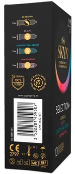 SKYN Selection+ Senzopren raznovrsni set kondoma bez lateksa 10 komada
