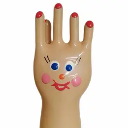 Condomerie ručno oslikani dekorativni kondom Big Happy Hand XL, umetničko izdanje