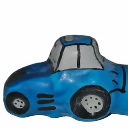 CONDOMERIE ručno oslikani novitetni kondom Tractor Blue XL – umetnički poklon