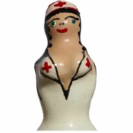 Condomerie Ručno Oslikani Umetnički Kondom Medicinska Sestra Plavuša Dekorativni Kolekcionarski