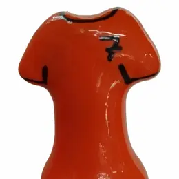 CONDOMERIE Ručno Oslikana Dekorativna Lateks Navlaka Dizajn Narandžaste Majice