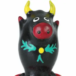 Condomerie Ručno Oslikani Umetnički Kondom Bik Crni Dekorativni Model 1