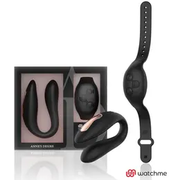 ANNE'S DESIRE Dual Pleasure System WATCHME Black 8.5cm Remote Control