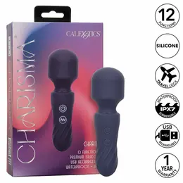 CalExotics Charisma Charm 12-funkcijski silikonski maser ljubičasta