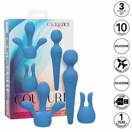 CalExotics Couture Collection štapićasti komplet plavi - 10-brzinski silikonski maser
