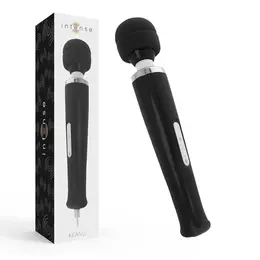 INTENSE Keanu Wand Black Multi-Speed Silicone Massager 33cm