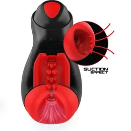 Jamyjob CORE-X Crno-Crveni Automatski Intimni Uređaj, 5 Režima, USB, Vodootporan